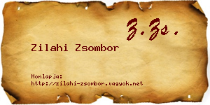 Zilahi Zsombor névjegykártya